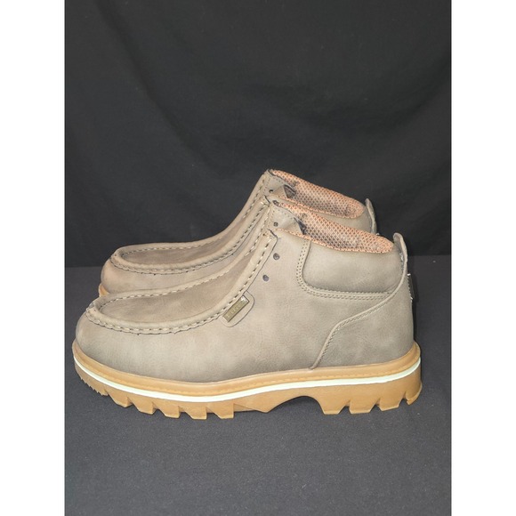 Lugz fringe strutt vintage Suede Moc Toe Ankle Boots Khaki Men\'s Size 8‎ USA main image 7